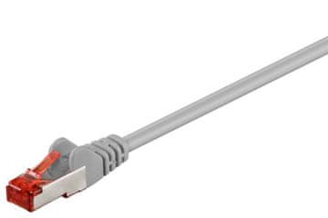MicroConnect S/FTP CAT6 0,5 m sivi LSZH