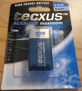 CoreParts alkalne manganske 9V blok 200 mAh, MBR9V/6LR61