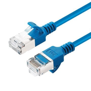 MicroConnect CAT6A U-FTP tanki mrežni kabel, LSZH, 0,25 m, plavi, V-FTP6A0025B-SLIM