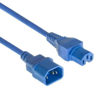 MicroConnect plavi kabel za napajanje C14F na C15M, 1,8 m, PE1415B18