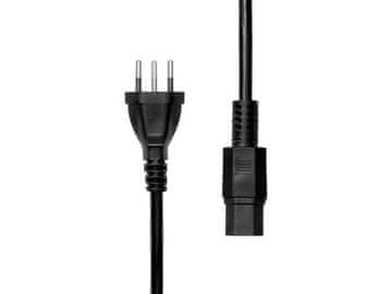 ProXtend švicarski kabel za napajanje C15A 2m crni, PC-JC15A-002