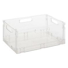 5Five® Fold`n Box kontejner, sklopivi, 22L, plastični, prozirni