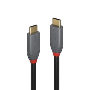 Lindy USB 3.2 Type-C kabel 1,5 m, 5A PD, Anthra Line, 36902