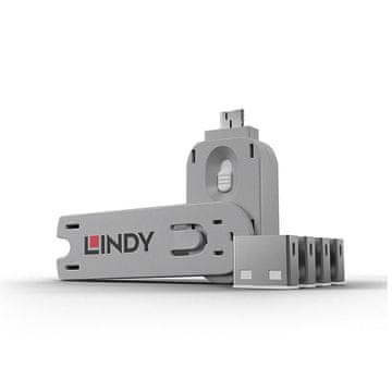 Lindy USB blokator porta, pakiranje od 4 bijele boje, 40454