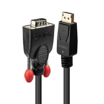 Lindy DisplayPort na VGA adapter kabel 0,5 m, 41940