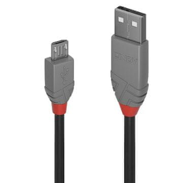 Lindy USB 2.0 tip A na Micro-B kabel 5 m Anthra Line 8J8W1AA#ABB, 36735