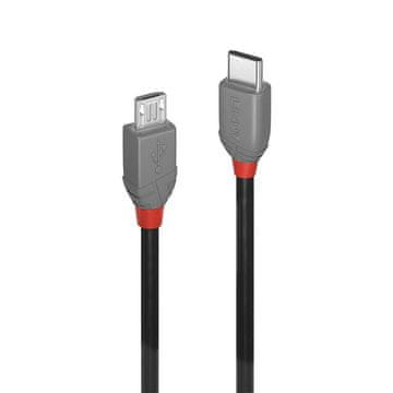 Lindy kabel 0,5 m USB 2.0 tip C na Micro-B, Anthra linija, 36890