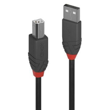 Lindy USB 2.0 kabel tipa A na tip B, 2 m, Anthra Line, 36673