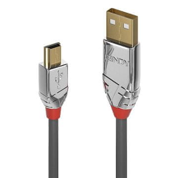 Lindy USB 2.0 kabel 2 m tip A na Mini-B, Cromo Line, 36632