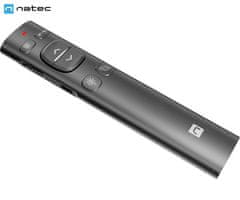 Natec Warbler 2 bežični laserski pokazivač, 8 tipki, punjiva baterija, 2,4 GHz / Bluetooth, USB-C
