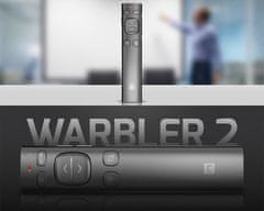 Natec Warbler 2 bežični laserski pokazivač, 8 tipki, punjiva baterija, 2,4 GHz / Bluetooth, USB-C