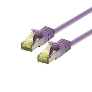 LOGON profesionalni patch kabel SFTP/AWG26/LSOH 5m - CAT6A 500MHz - ljubičasti, TCR6ASS050V