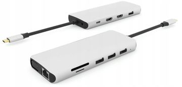 eSTUFF USB-C 12-u-1 mobilna priključna stanica, ES623009
