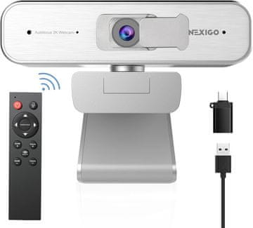 USB 2K računalna web kamera N940P srebrni mikrofon s automatskim fokusiranjem