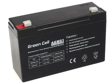 Green Green Cell AGM Baterija, 6V, 12Ah