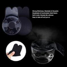 VIVVA® Samoljepljivi grudnjak Push Up, nevidljive naljepnice za podizanje grudi | LIFTUP (crna, S)