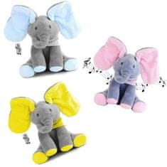 JOJOY® Interaktivni pjevajući plišani slonić, glazbena igračka za djecu | TRUMPY, žuta