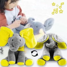 JOJOY® Interaktivni pjevajući plišani slonić, glazbena igračka za djecu | TRUMPY, žuta