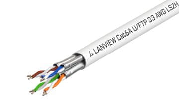 Cat6a U-FTP mrežni kabel 4x2xAWG23 LSZH bijeli 500m, LVN122430