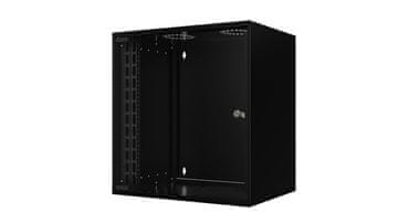 19" 12U zidni rack ormar 565x400x572mm SOHO - crni, nesastavljeni, RUM12U40MNBL