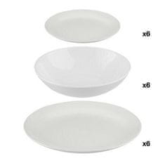 5Five® Colorama set posuđa od bijele kamenine, 18 dijelova