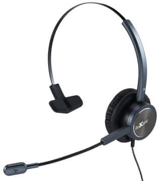 ProXtend Epode USB žičane slušalice, crne, kabel od 2,4 m, PX-HSUSB101