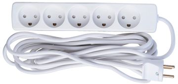 MicroConnect danski produžni kabel s 5 utičnica, 5 m