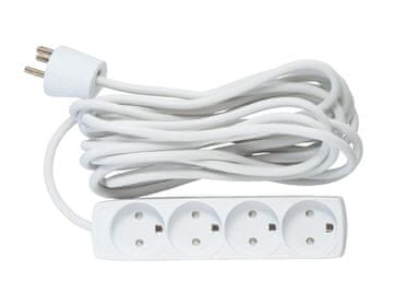 MicroConnect danski produžni kabel s 4 utičnice, 5 m