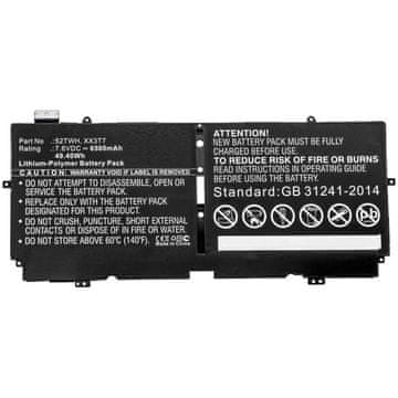 CoreParts DELL baterija za prijenosno računalo, Li-Pol 49.40Wh 7.6V 6500mAh, crna, XPS 13 7390, MBXDE-BA0222
