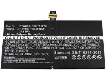 CoreParts Baterija za Microsoft tablet, MBXTAB-BA073