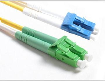 MicroConnect optički kabel - LC/UPC-LC/APC 2m OS2, jednomodni, dupleks, LSZH, žuti, FIB447002