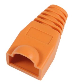 MicroConnect Mikrokonektorske čizme RJ45 narančaste, 50 kom, KON503O