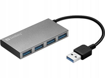Sandberg USB 3.0 džepni hub s 4 priključka (133-88)