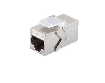 MicroConnect Keystone CAT6a modul, STP 2x RJ45 ženski, spojnica kabela, metalno kućište, KEYSTONE-12