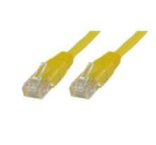 MicroConnect U/UTP CAT5e 0,5 m žuti PVC