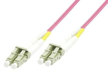 MicroConnect optički kabel - LC/UPC-LC/UPC 50m OM4 MM Duplex LSZH vanjski promjer: 2 mm, 0,3 dB, ljubičasti, FIB440450P