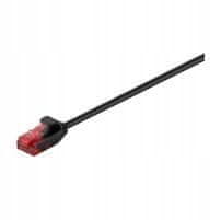 MicroConnect U/UTP CAT6 7.5M, crni, tanki, V-UTP6075S-SLIM