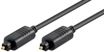 MicroConnect Toslink optički kabel 1m crne boje, TT610BKAD