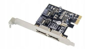 MicroConnect adapter PCIe SATA3.0 kartica s 2 porta