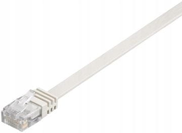 MicroConnect U/UTP CAT6 0,25M bijeli ravni, V-UTP60025W-FLAT