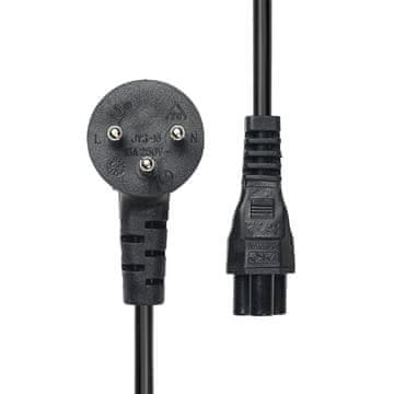 ProXtend Izraelski kabel za napajanje C5, 2 m, crni, PC-HC5-002