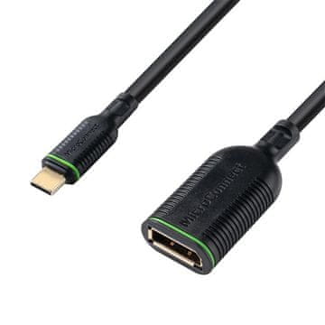 MicroConnect USB-C na DisplayPort adapter 0,2 m crni 8J4D8E9, MC-USBCDP-A