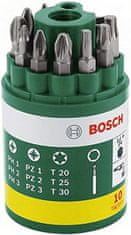 Bosch Bosch set od 10 bitova, nastavci ph, pz, hex, torx