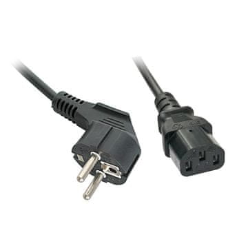 Lindy 2M Schuko kabel za napajanje pod kutom na C13, 30335