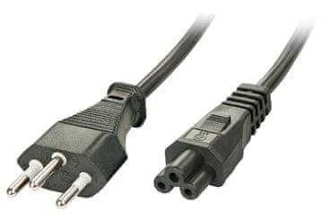 Lindy kabel za napajanje crni 2 m, C5 konektor, 30412