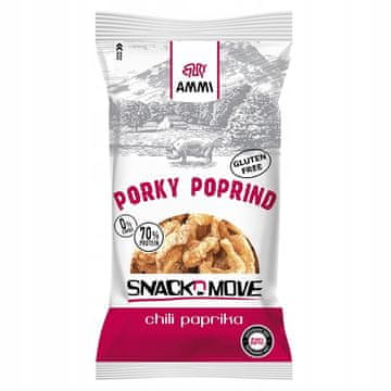 Keto svinjski čips - AMMI čili papričica, 40 g