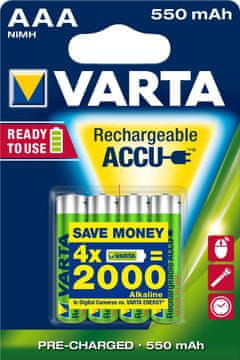 Varta Ready2Use HR03 AAA NiMH punjive baterije, 4 kom, 56743 101 404