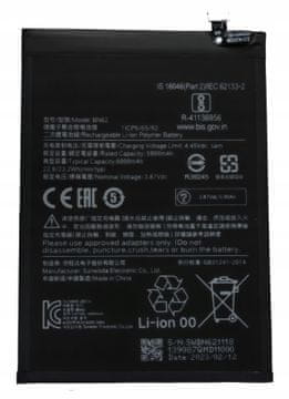 NOVA BN62 BATERIJA ODGOVARA ZA XIAOMI REDMI 9T M2010J19SG M2010J19SY 6000mAh