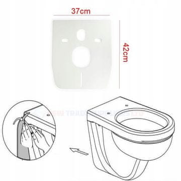 INNA ZVUČNO IZOLIRANA PODLOGA ZA WC ŠKOLJKU ODGOVARA ZA Geberit/Grohe