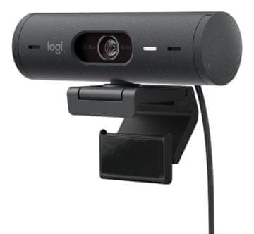 Logitech Brio 500 web kamera 4 MP USB-C, 1920x1080, grafitna, 960-001422